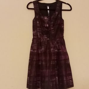 Kensie black and purple sleeveless dress